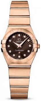 Omega Constellation Brushed Quarz Mini Watch 158627N Omega Constellation Brushed Quarz Mini Watch 158627N