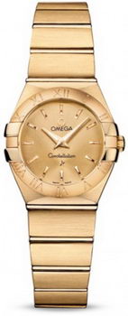 Omega Constellation Brushed Quarz Mini Watch 158627P Omega Constellation Brushed Quarz Mini Watch 158627P