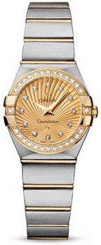 Omega Constellation Brushed Quarz Mini Watch 158627V Omega Constellation Brushed Quarz Mini Watch 158627V