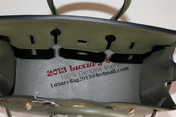 Hermes Birkin 35CM Tote Bag Dark Green Clemence Leather H6089 Gold Hermes Birkin 35CM Tote Bag Dark Green Clemence Leather H6089 Gold