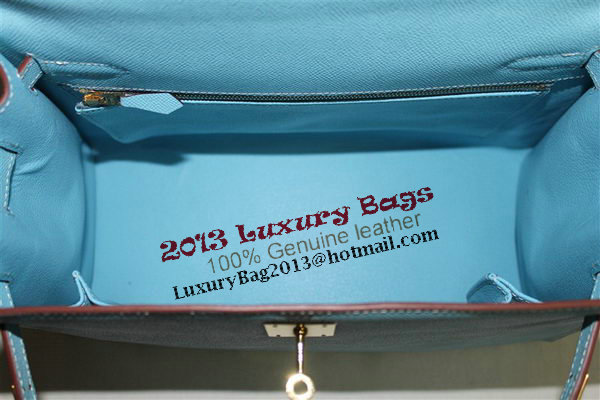 Hermes Kelly 32cm Shoulder Bag Light Blue Saffiano Leather K32 Gold Hermes Kelly 32cm Shoulder Bag Light Blue Saffiano Leather K32 Gold