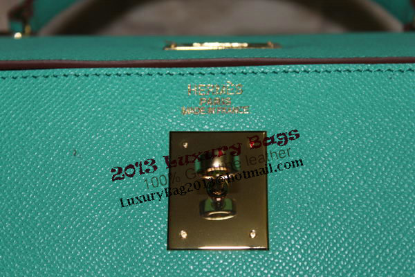 Hermes Kelly 32cm Shoulder Bag Light Green Saffiano Leather K32 Gold Hermes Kelly 32cm Shoulder Bag Light Green Saffiano Leather K32 Gold