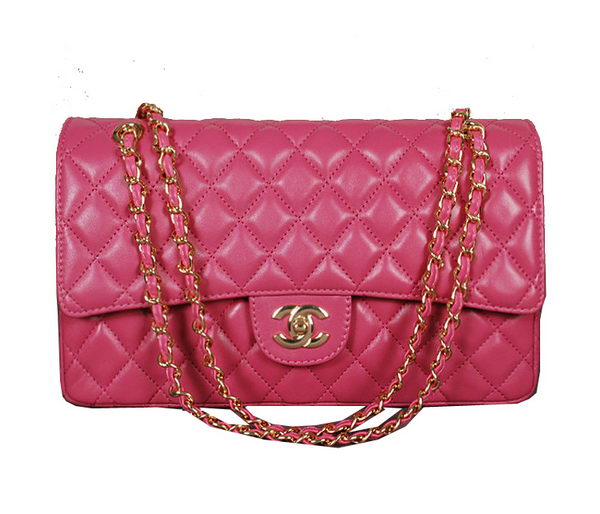 Chanel Classic Flap Bag 1113 Rose Sheep Leather Gold Chanel Classic Flap Bag 1113 Rose Sheep Leather Gold