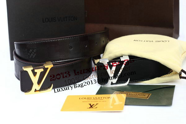 Louis Vuitton Black Leather Belt LV2057 Louis Vuitton Black Leather Belt LV2057
