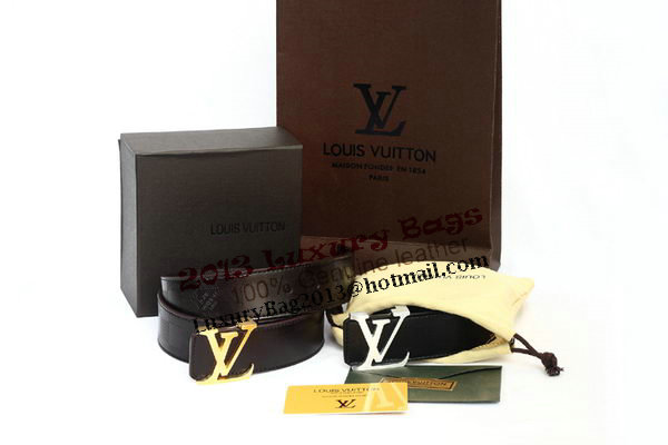 Louis Vuitton Black Leather Belt LV2057 Louis Vuitton Black Leather Belt LV2057