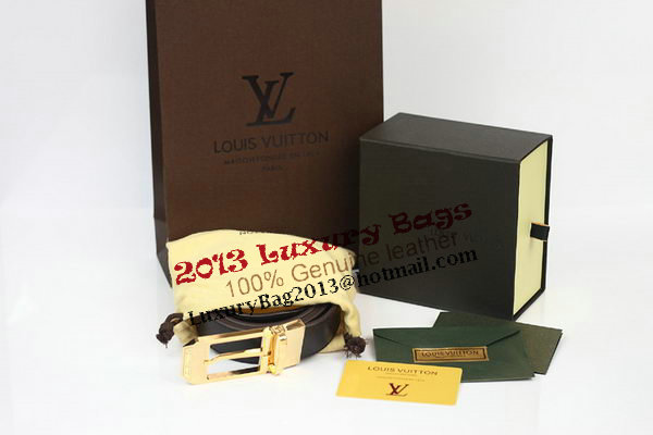 Louis Vuitton Brown Leather Belt LV2059 Louis Vuitton Brown Leather Belt LV2059