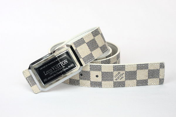 Louis Vuitton Damier Azur Canvas Belt LV2053 Louis Vuitton Damier Azur Canvas Belt LV2053