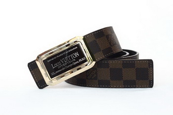 Louis Vuitton Damier Ebene Canvas Belt LV2053 Louis Vuitton Damier Ebene Canvas Belt LV2053