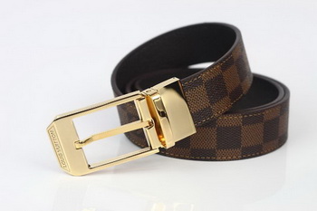 Louis Vuitton Damier Ebene Canvas Belt LV2063 Louis Vuitton Damier Ebene Canvas Belt LV2063