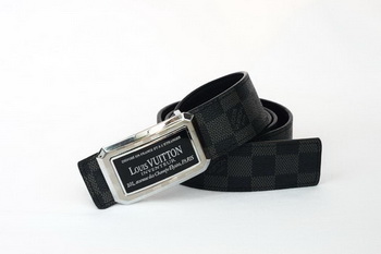 Louis Vuitton Damier Graphite Canvas Belt LV2053 Louis Vuitton Damier Graphite Canvas Belt LV2053