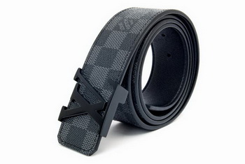 Louis Vuitton Damier Graphite Canvas Belt LV2055 Louis Vuitton Damier Graphite Canvas Belt LV2055