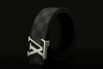 Louis Vuitton Damier Graphite Canvas Belt LV2064 Louis Vuitton Damier Graphite Canvas Belt LV2064