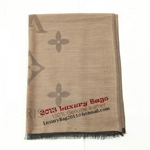Louis Vuitton Scarves Silk WJLV094 Light Brown Louis Vuitton Scarves Silk WJLV094 Light Brown