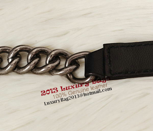 Chanel Black Sheppskin Leather Le Boy Flap Shoulder Bag A67086 Silver Chanel Black Sheppskin Leather Le Boy Flap Shoulder Bag A67086 Silver