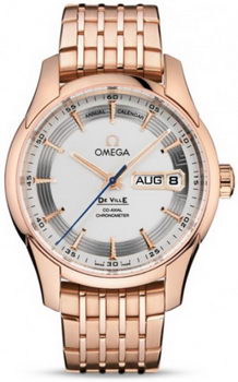 Omega De Ville Hour Vision Annual Calendar Watch 158611D Omega De Ville Hour Vision Annual Calendar Watch 158611D