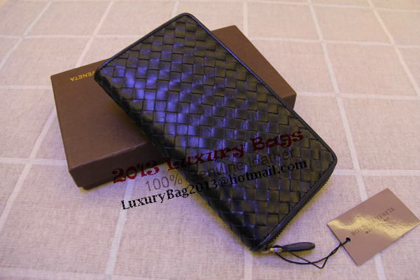 Bottega Veneta Intrecciato Nappa Zip Around Wallet 17004 RoyalBlue Bottega Veneta Intrecciato Nappa Zip Around Wallet 17004 RoyalBlue