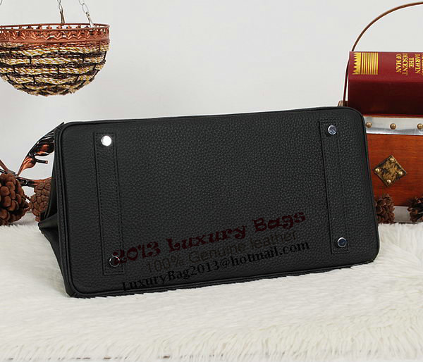 Hermes Birkin 35CM Tote Bag Black Clemence Leather H35 Silver Hermes Birkin 35CM Tote Bag Black Clemence Leather H35 Silver