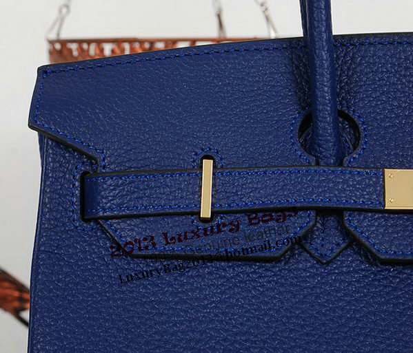 Hermes Birkin 35CM Tote Bag RoyalBlue Clemence Leather H35 Gold Hermes Birkin 35CM Tote Bag RoyalBlue Clemence Leather H35 Gold
