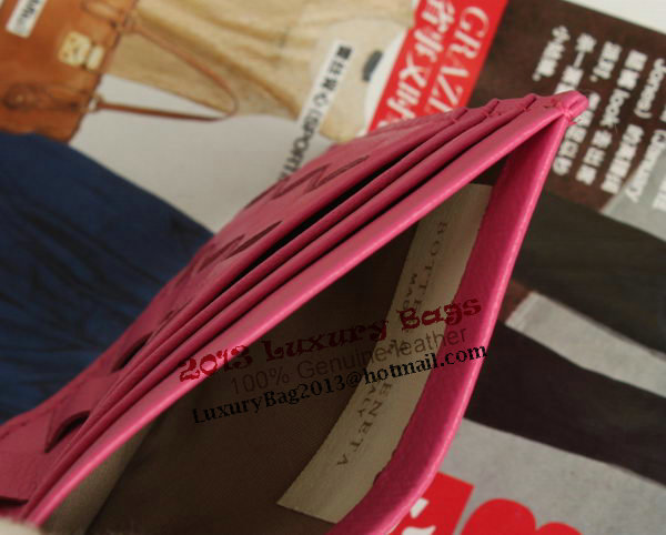 Bottega Veneta Intrecciato VN Card Case 5811 Peach Bottega Veneta Intrecciato VN Card Case 5811 Peach