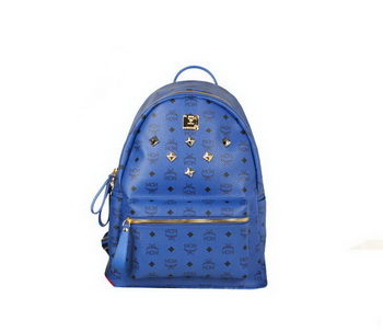 MCM Stark Backpack Jumbo in Calf Leather 8006 Blue MCM Stark Backpack Jumbo in Calf Leather 8006 Blue
