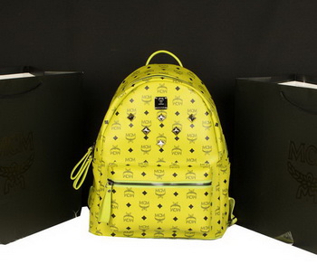 MCM Stark Backpack Jumbo in Calf Leather 8006 Lemon MCM Stark Backpack Jumbo in Calf Leather 8006 Lemon