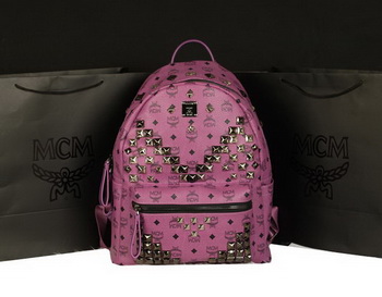 MCM Stark Backpack Jumbo in Calf Leather 8100 Purple MCM Stark Backpack Jumbo in Calf Leather 8100 Purple