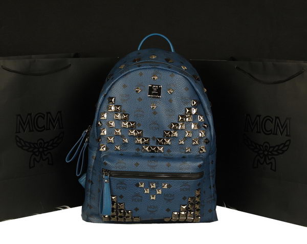 MCM Stark Backpack Jumbo in Calf Leather 8100 RoyalBlue MCM Stark Backpack Jumbo in Calf Leather 8100 RoyalBlue