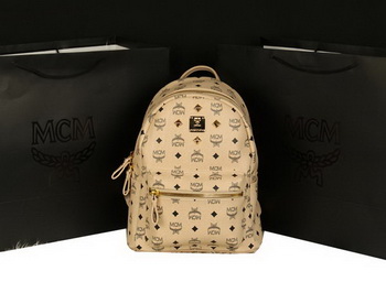 MCM Stark Backpack Large in Calf Leather 8004 Apricot MCM Stark Backpack Large in Calf Leather 8004 Apricot