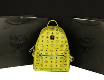 MCM Stark Backpack Large in Calf Leather 8004 Lemon MCM Stark Backpack Large in Calf Leather 8004 Lemon