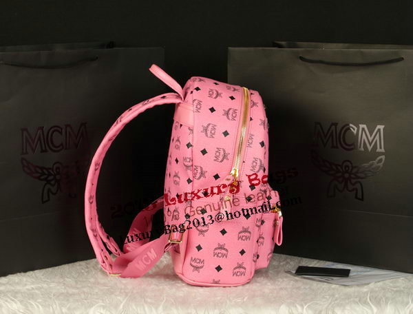 MCM Stark Backpack Large in Calf Leather 8004 Pink MCM Stark Backpack Large in Calf Leather 8004 Pink