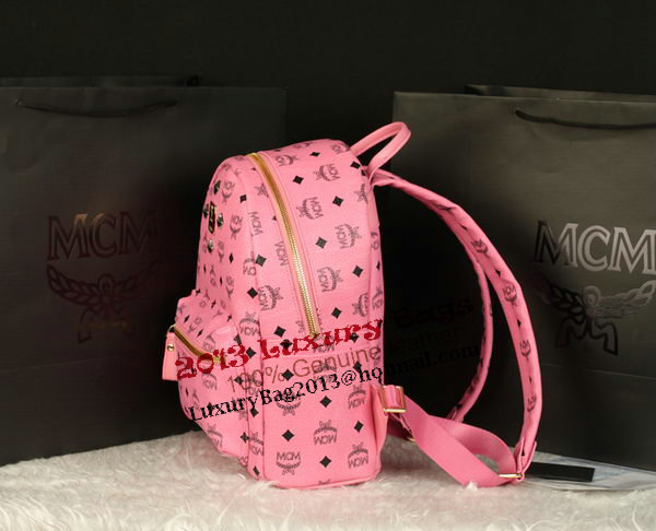 MCM Stark Backpack Large in Calf Leather 8004 Pink MCM Stark Backpack Large in Calf Leather 8004 Pink