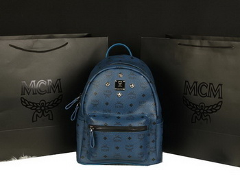 MCM Stark Backpack Large in Calf Leather 8004 RoyalBlue MCM Stark Backpack Large in Calf Leather 8004 RoyalBlue