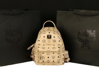 MCM Stark Backpack Medium in Calf Leather 8003 Apricot MCM Stark Backpack Medium in Calf Leather 8003 Apricot