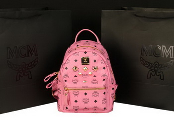 MCM Stark Backpack Medium in Calf Leather 8003 Pink MCM Stark Backpack Medium in Calf Leather 8003 Pink