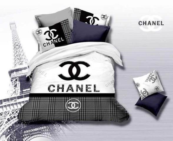 Replica Chanel Bedclothes Four Pieces Set_D Replica Chanel Bedclothes Four Pieces Set_D