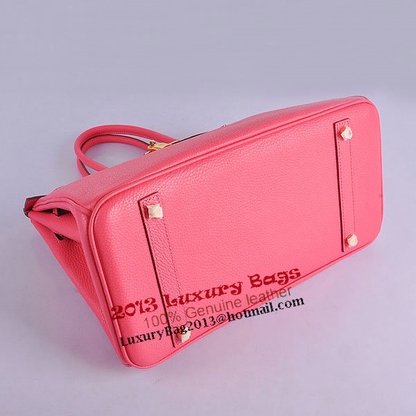 Hermes Birkin 35CM Tote Bag Pink Grainy Leather H6089 Gold Hermes Birkin 35CM Tote Bag Pink Grainy Leather H6089 Gold