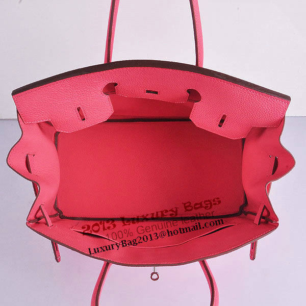 Hermes Birkin 35CM Tote Bag Pink Grainy Leather H6089 Silver Hermes Birkin 35CM Tote Bag Pink Grainy Leather H6089 Silver