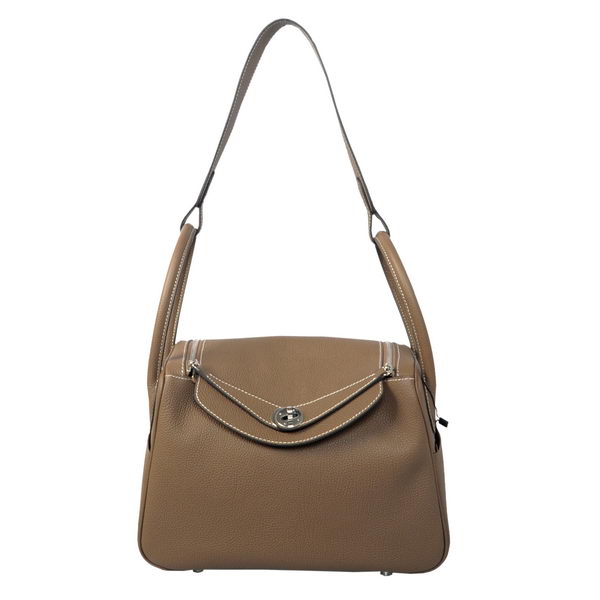 Hermes Lindy 30CM Havanne Shoulder Bag Gray Hermes Lindy 30CM Havanne Shoulder Bag Gray