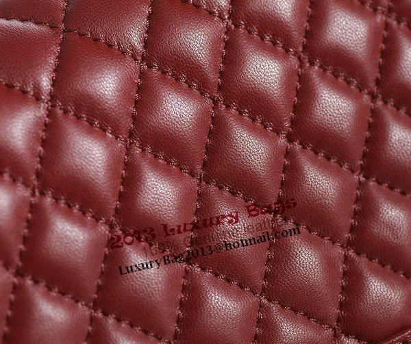 Chanel Boy Flap Shoulder Bag in Burgundy Lambskin Leather A67086 Silver Chanel Boy Flap Shoulder Bag in Burgundy Lambskin Leather A67086 Silver