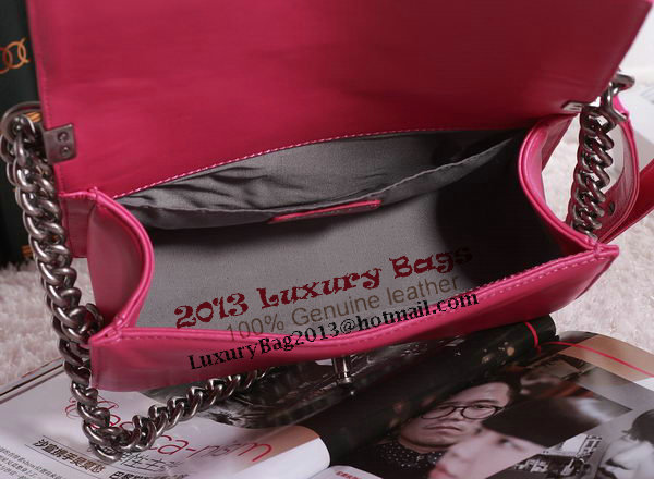 Chanel Boy Flap Shoulder Bag in Rose Lambskin Leather A67086 Silver Chanel Boy Flap Shoulder Bag in Rose Lambskin Leather A67086 Silver