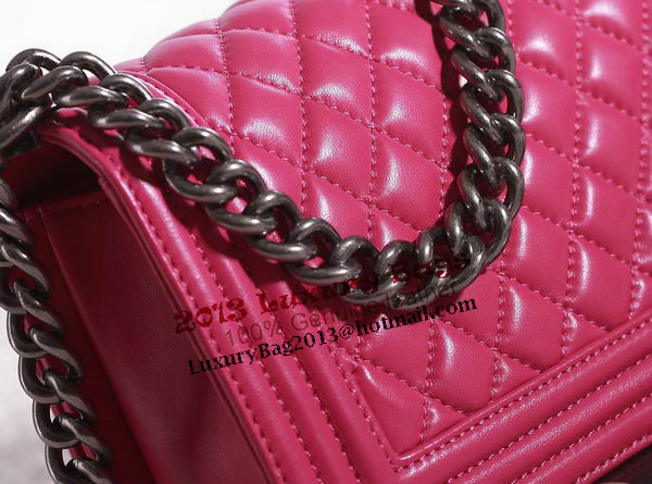 Chanel Boy Flap Shoulder Bag in Rose Lambskin Leather A67086 Silver Chanel Boy Flap Shoulder Bag in Rose Lambskin Leather A67086 Silver
