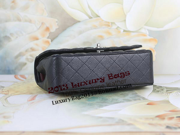 Chanel 2.55 Series Classic Flap Bag 1112 Black Cannage Pattern Original Leather Silver Chanel 2.55 Series Classic Flap Bag 1112 Black Cannage Pattern Original Leather Silver