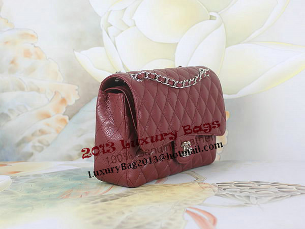 Chanel 2.55 Series Classic Flap Bag 1112 Burgundy Original Cannage Pattern Leather Silver Chanel 2.55 Series Classic Flap Bag 1112 Burgundy Original Cannage Pattern Leather Silver