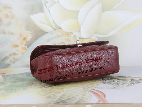Chanel 2.55 Series Classic Flap Bag 1112 Burgundy Original Cannage Pattern Leather Silver Chanel 2.55 Series Classic Flap Bag 1112 Burgundy Original Cannage Pattern Leather Silver
