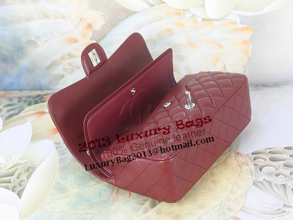 Chanel 2.55 Series Classic Flap Bag 1112 Burgundy Original Cannage Pattern Leather Silver Chanel 2.55 Series Classic Flap Bag 1112 Burgundy Original Cannage Pattern Leather Silver