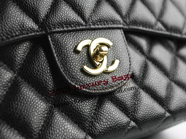 Chanel Classic Flap Bag 1113 Black Original Caviar Leather Gold Chanel Classic Flap Bag 1113 Black Original Caviar Leather Gold