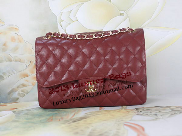 Chanel Classic Flap Bag 1113 Burgundy Original Cannage Pattern Leather Gold Chanel Classic Flap Bag 1113 Burgundy Original Cannage Pattern Leather Gold
