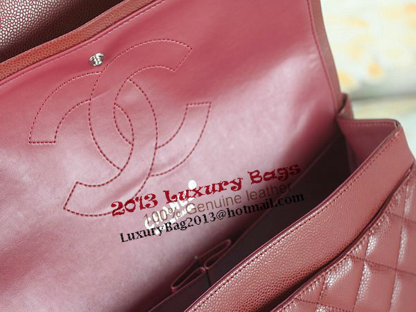 Chanel Classic Flap Bag 1113 Burgundy Original Cannage Pattern Leather Gold Chanel Classic Flap Bag 1113 Burgundy Original Cannage Pattern Leather Gold