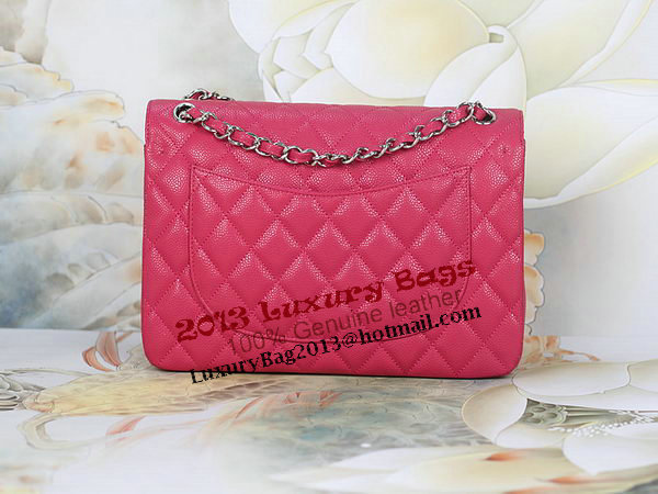 Chanel Classic Flap Bag 1113 Rose Original Cannage Pattern Leather Silver Chanel Classic Flap Bag 1113 Rose Original Cannage Pattern Leather Silver