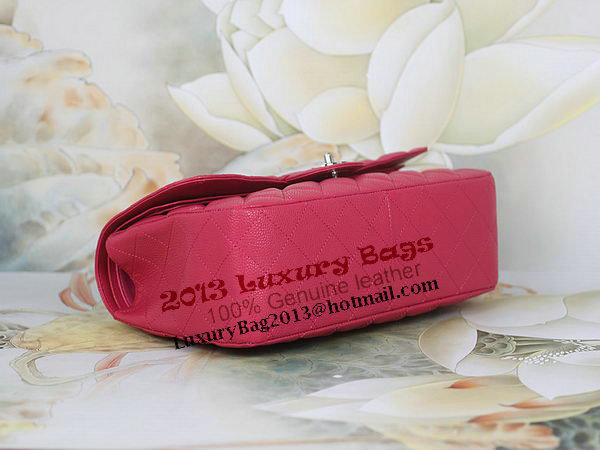 Chanel Classic Flap Bag 1113 Rose Original Cannage Pattern Leather Silver Chanel Classic Flap Bag 1113 Rose Original Cannage Pattern Leather Silver